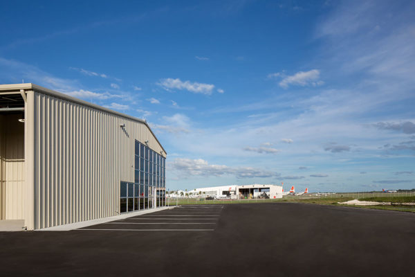 Side View of Maintenance Facility